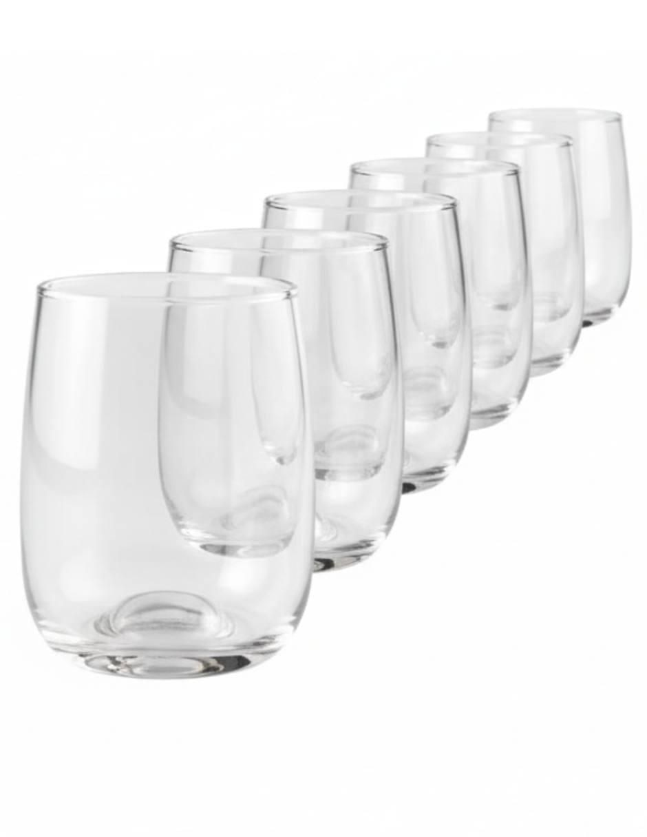 Set de vasos para agua de vidrio con 6 piezas Set de vasos para agua de vidrio con 6 piezas