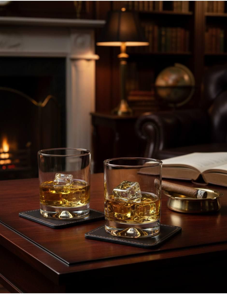Set de vasos para whisky Manhatan de vidrio con 6 piezas 2