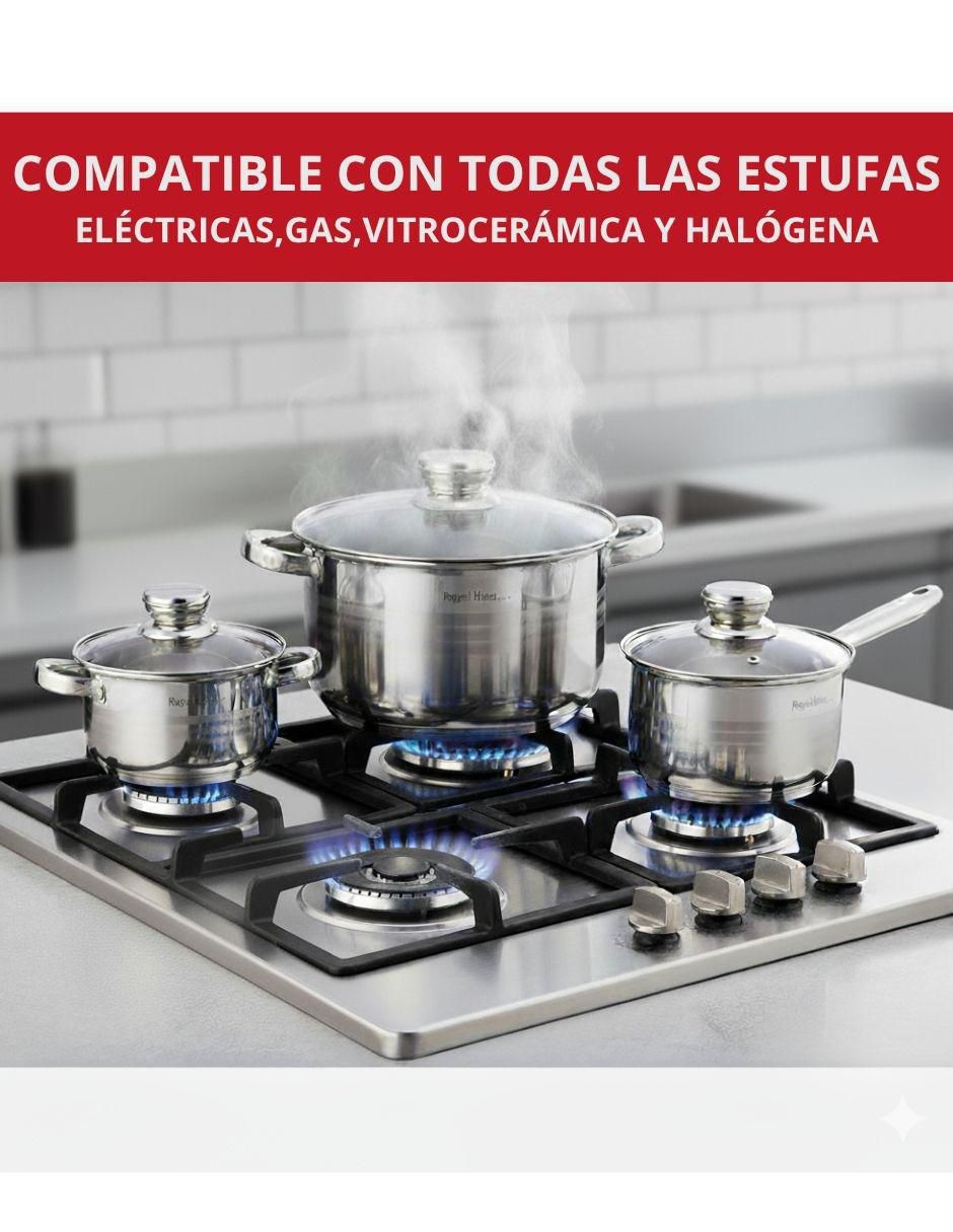 Batería de cocina 5712876713407 de acero inoxidable 12 piezas 3