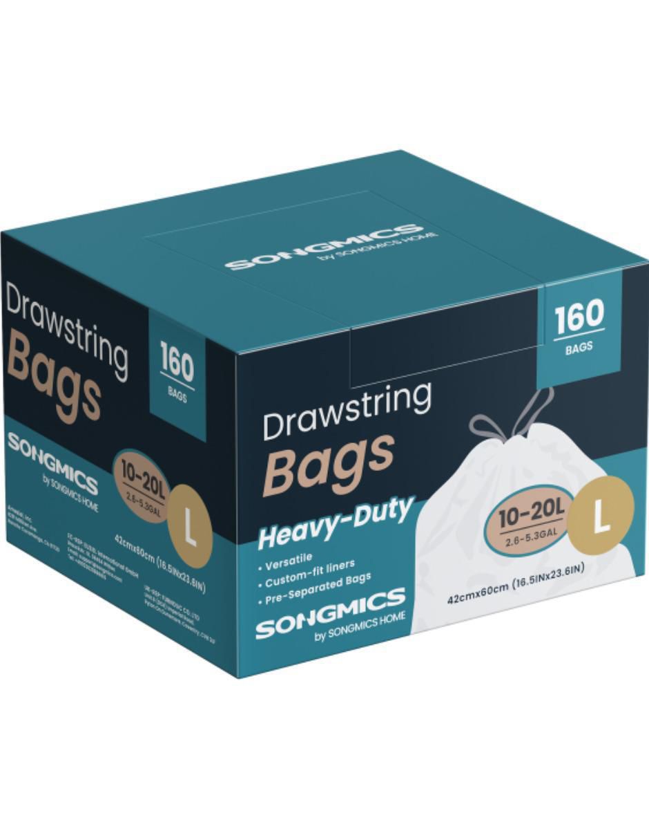 Bolsas para basura Leos con 160 piezas Bolsas para basura Leos con 160 piezas