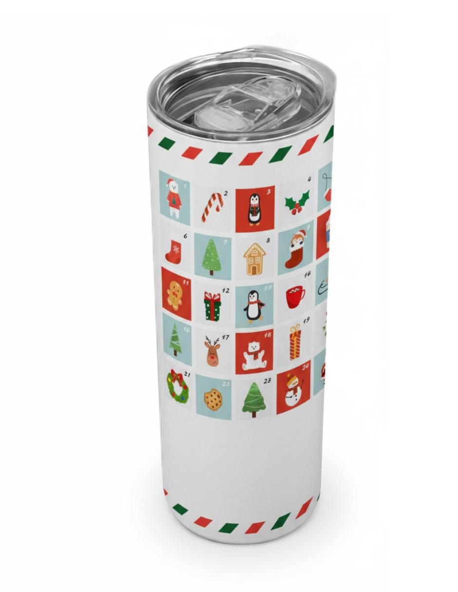 Set termo de acero inoxidable Navidad con tapa a presión 520 ml 2