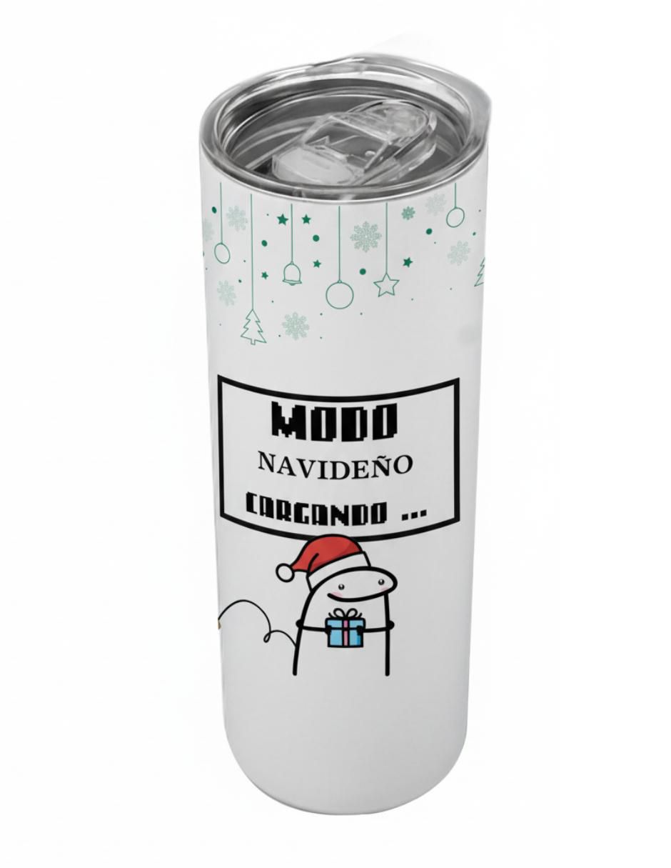 Termo de acero inoxidable Navidad con tapa a presión 520 ml Termo de acero inoxidable Navidad con tapa a presión 520 ml