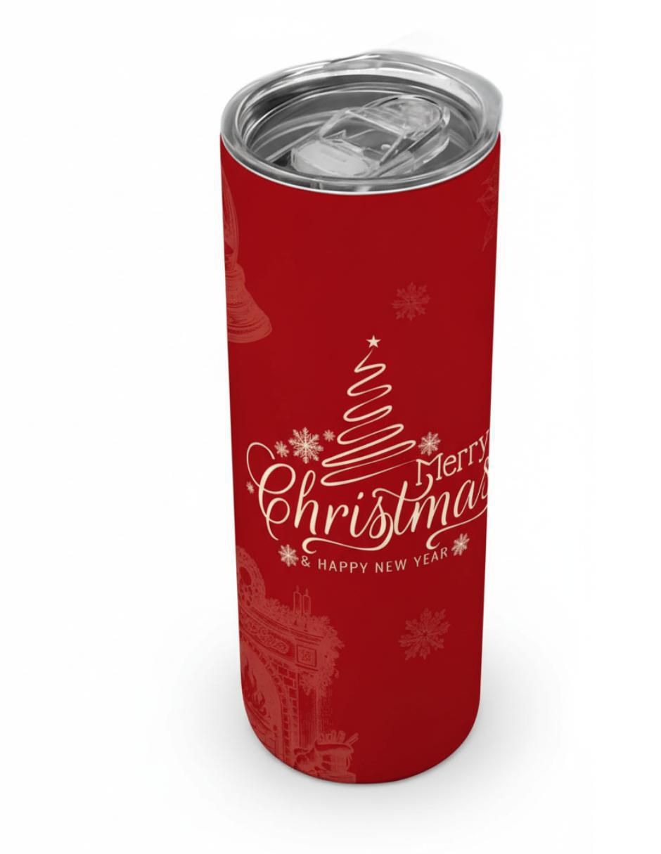 Set termo de acero inoxidable Navidad con tapa a presión 520 ml 2