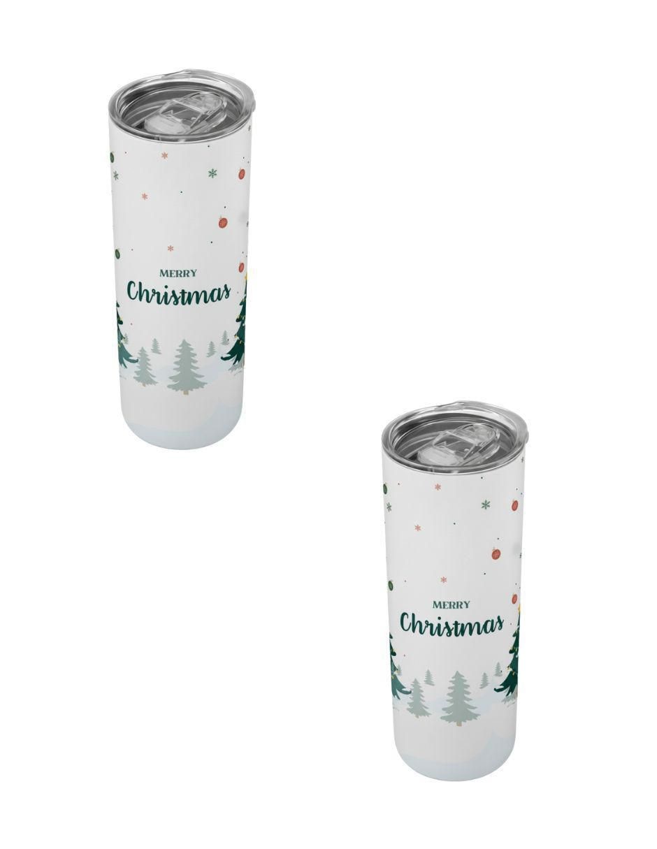 Termo de acero inoxidable Navidad con tapa a presión 520 ml Termo de acero inoxidable Navidad con tapa a presión 520 ml