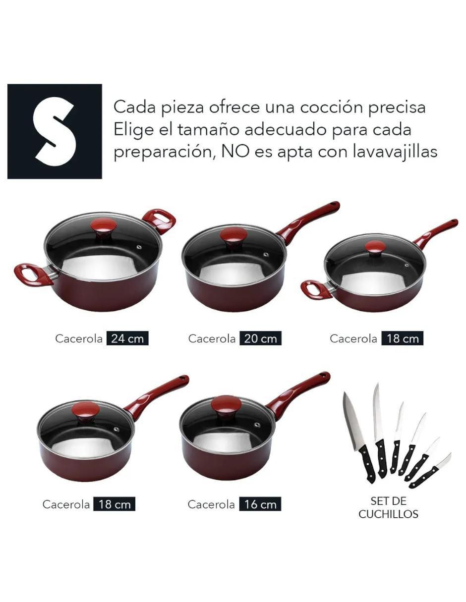 Batería de cocina antiadherente avanzado 42 piezas 4