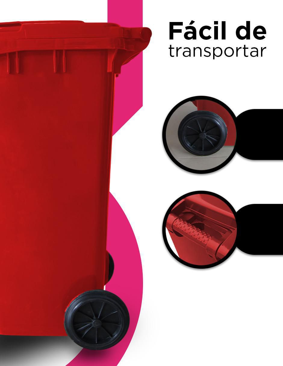 Bote de basura vanlig skräp urbano ecomóvil 120l "de" plástico