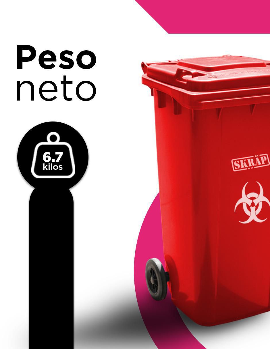 Bote de basura vanlig skräp urbano ecomóvil 120l "de" plástico