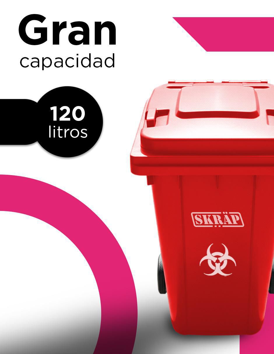 Bote de basura vanlig skräp urbano ecomóvil 120l "de" plástico