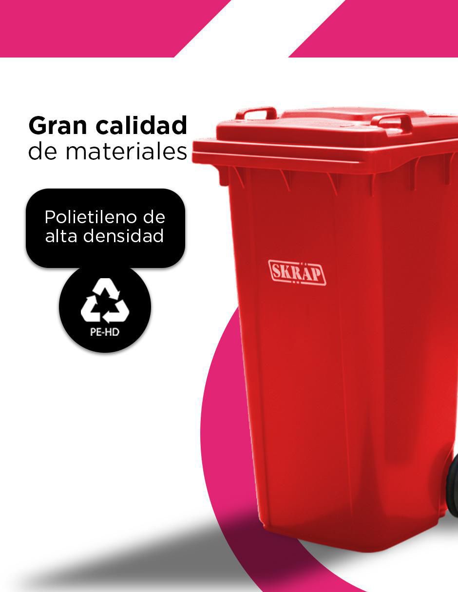 Bote de basura vanlig skräp urbano ecomóvil 120l "de" plástico