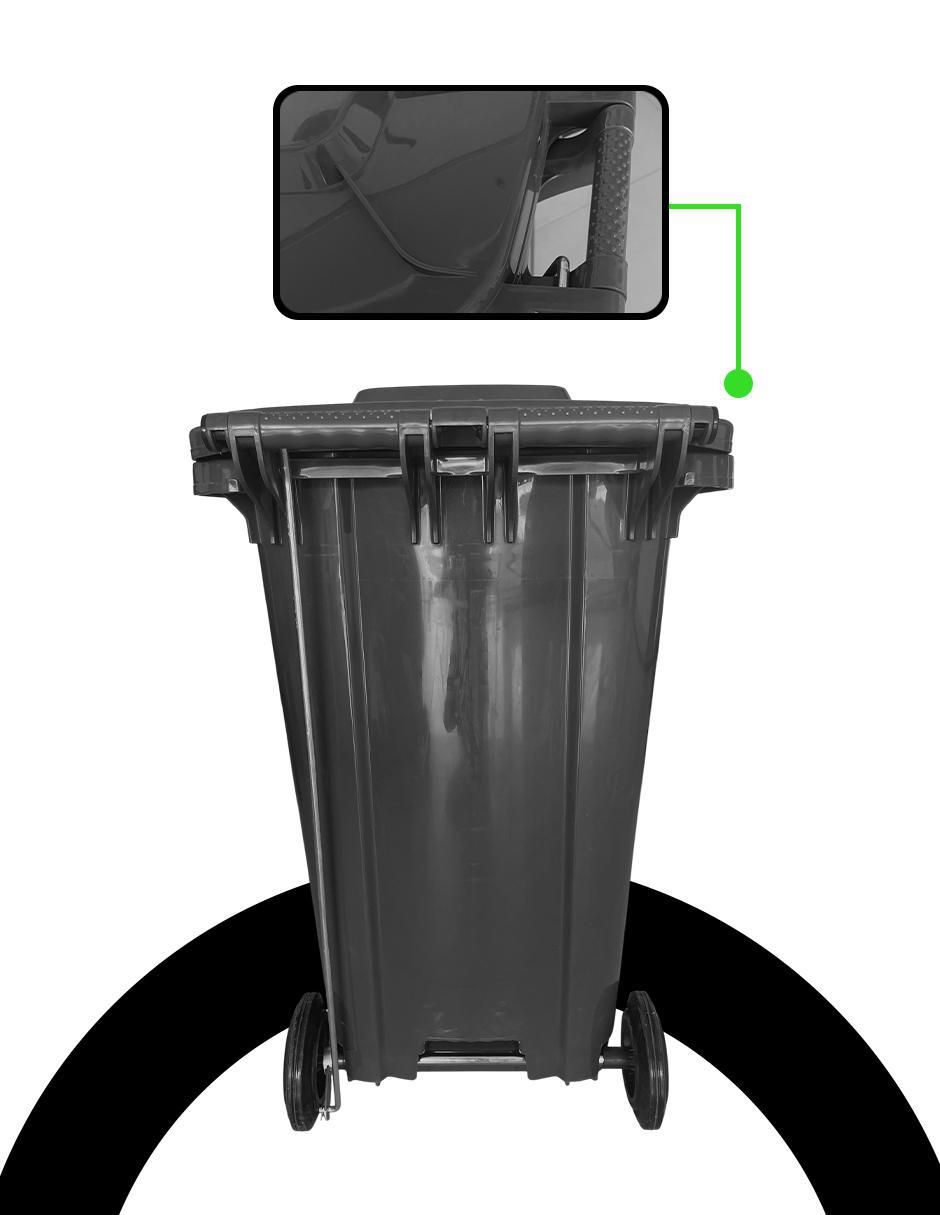 Bote de basura Skräp Urbano Ecomóvil 240L de plástico 2