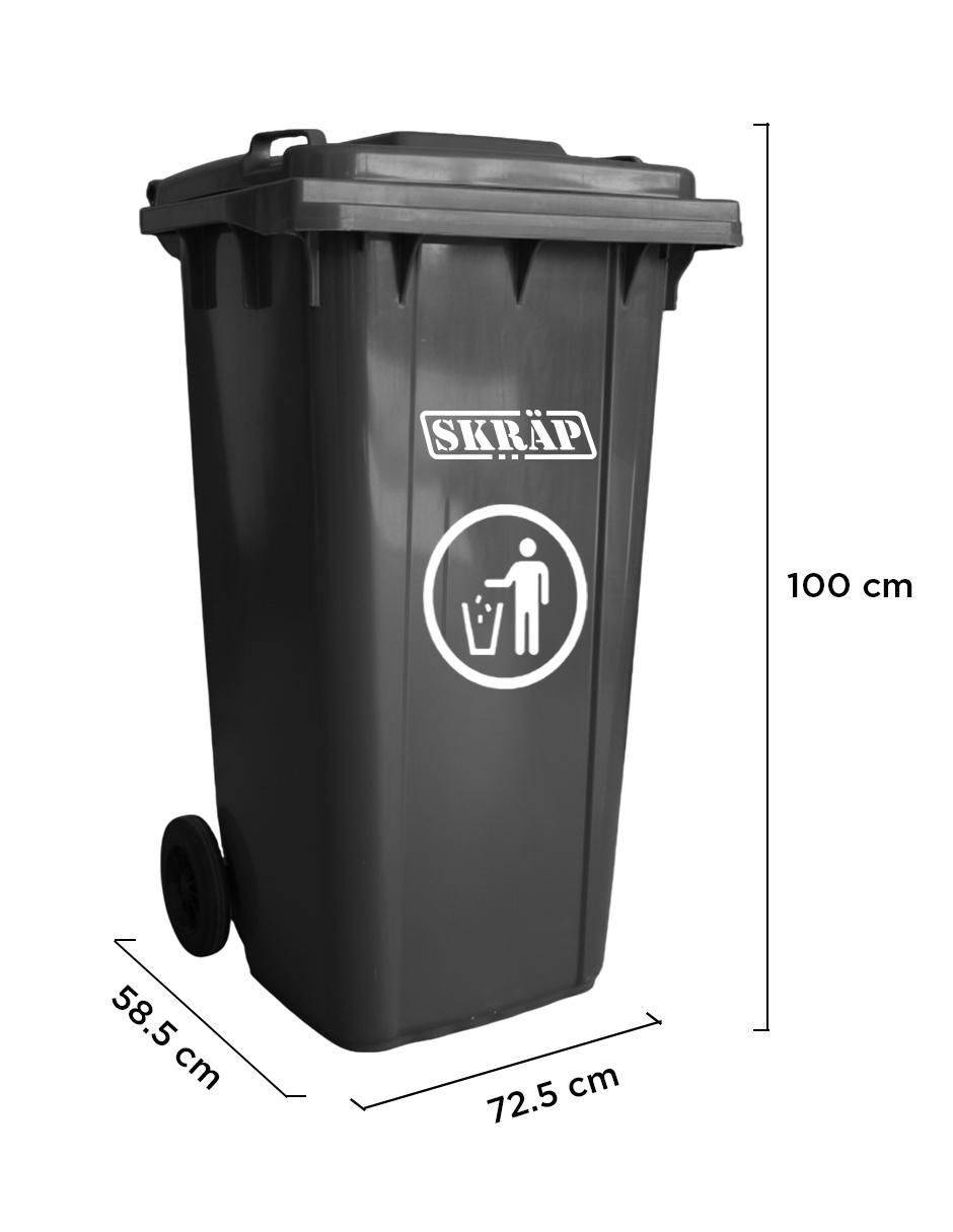 Bote de basura Skräp Urbano Ecomóvil 240L de plástico 8