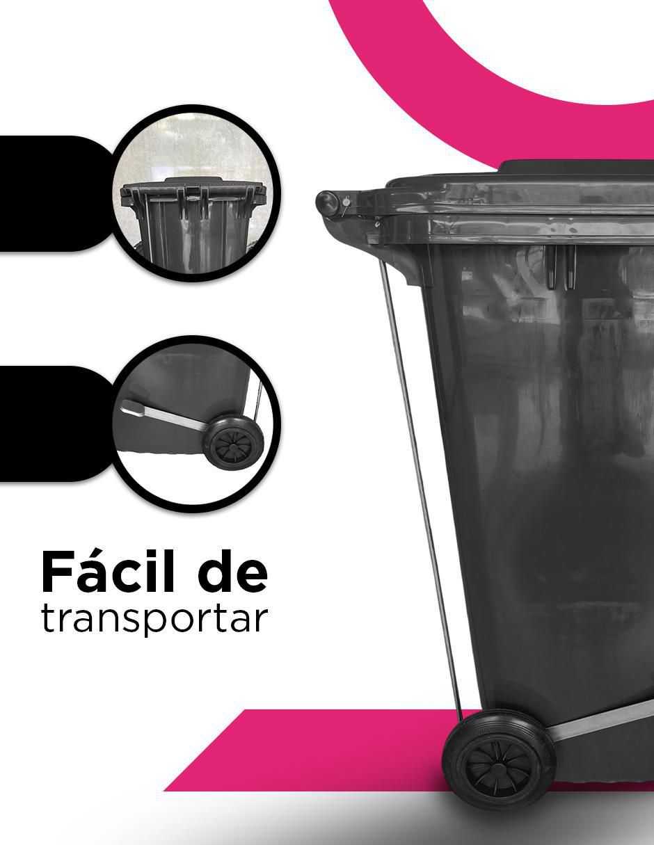 Bote de basura Skräp Urbano Ecomóvil 240L de plástico 6