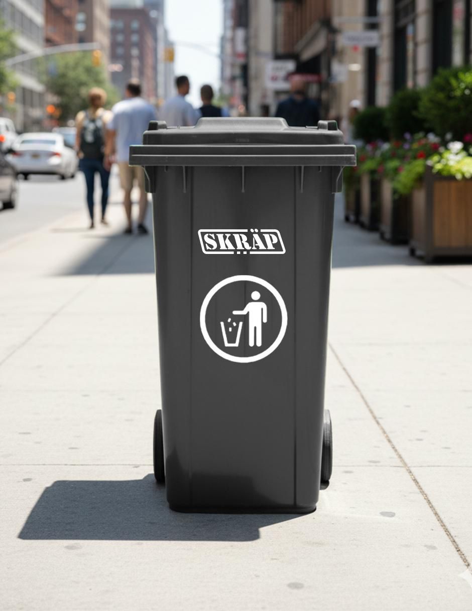 Bote de basura Skräp Urbano Ecomóvil 240L de plástico 7