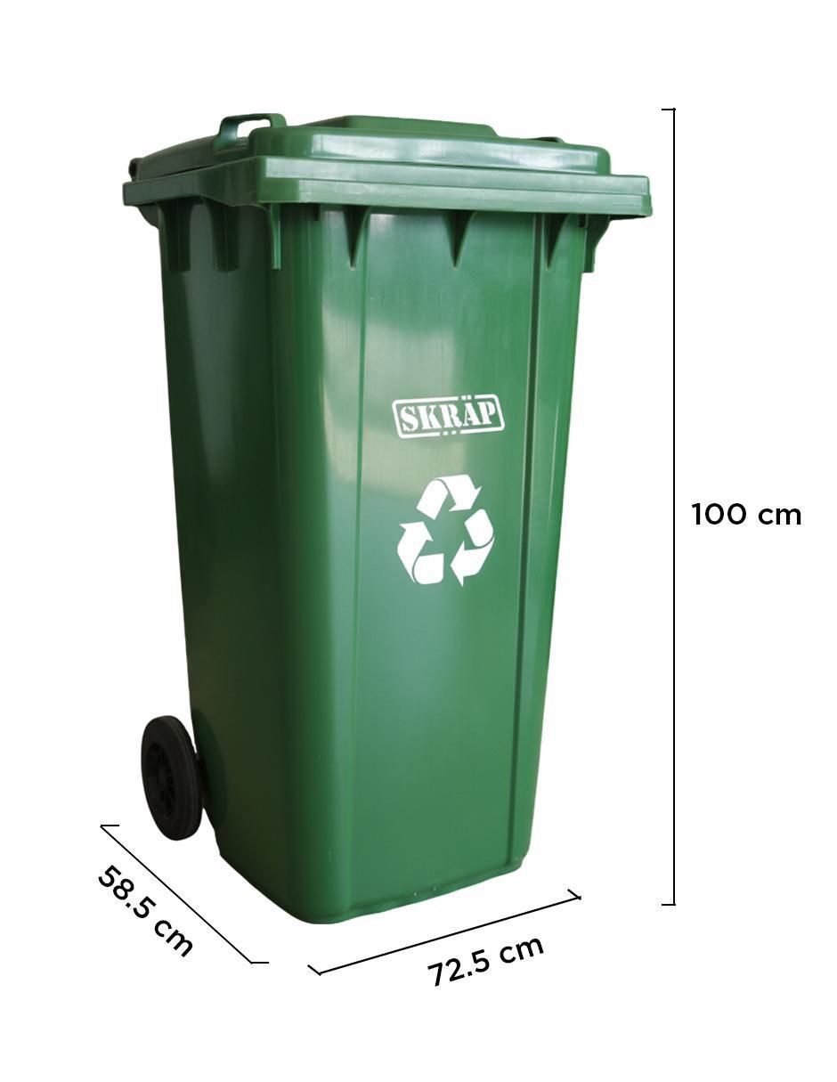 Bote de basura Skräp Urbano Ecomóvil 240L de plástico 7