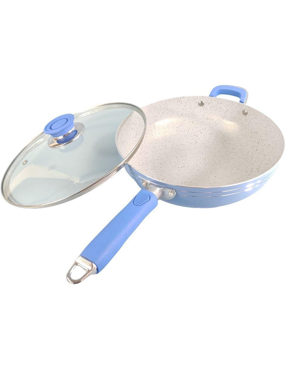 Batería de cocina DC16 de aluminio antiadherente minerales naturales 16 piezas 5