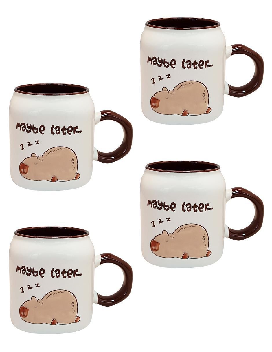 Set de tazas clásicas capibara 4 piezas Set de tazas clásicas capibara 4 piezas