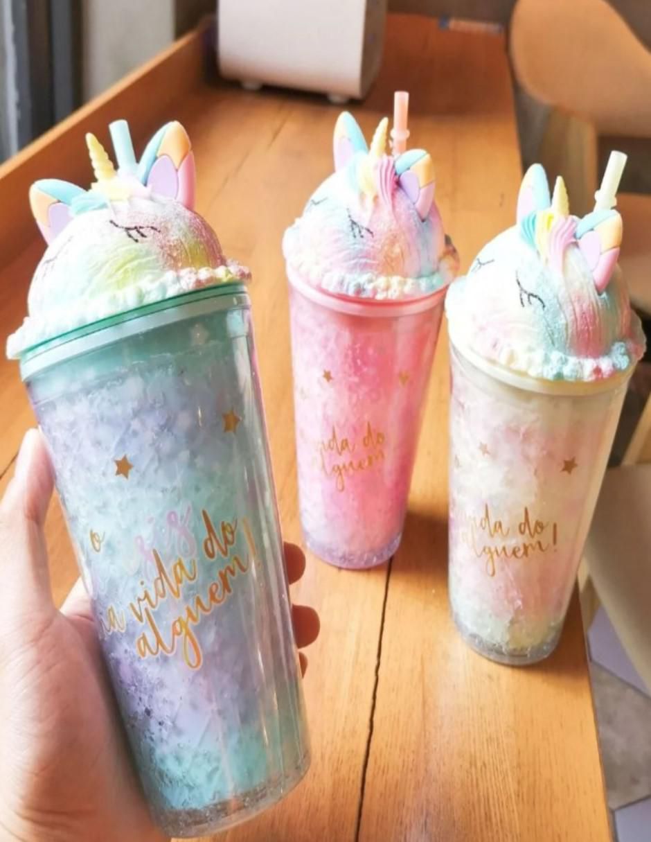 Termo cm-top "de" plástico termo de unicornio cm-top de 480ml "con tapa" rosca sin tamaño