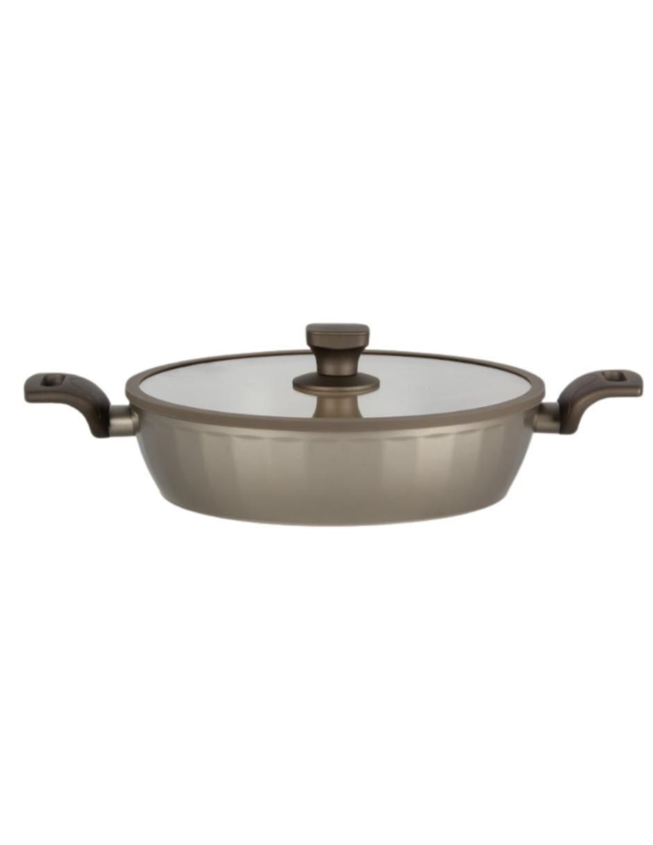 Batería de cocina de aluminio antiadherente minerales naturales 10 piezas 5