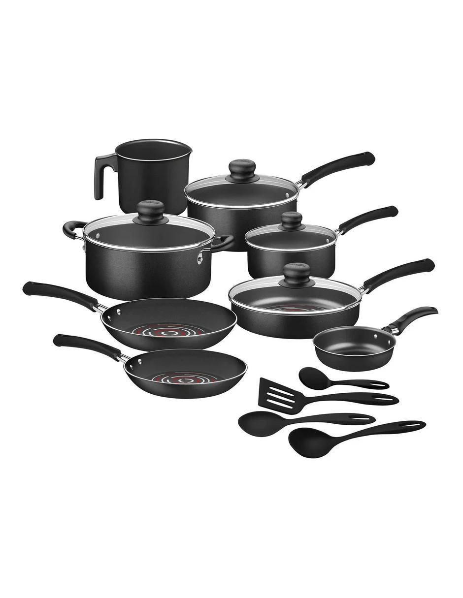 Batería de cocina de aluminio antiadherente starflon max 16 piezas