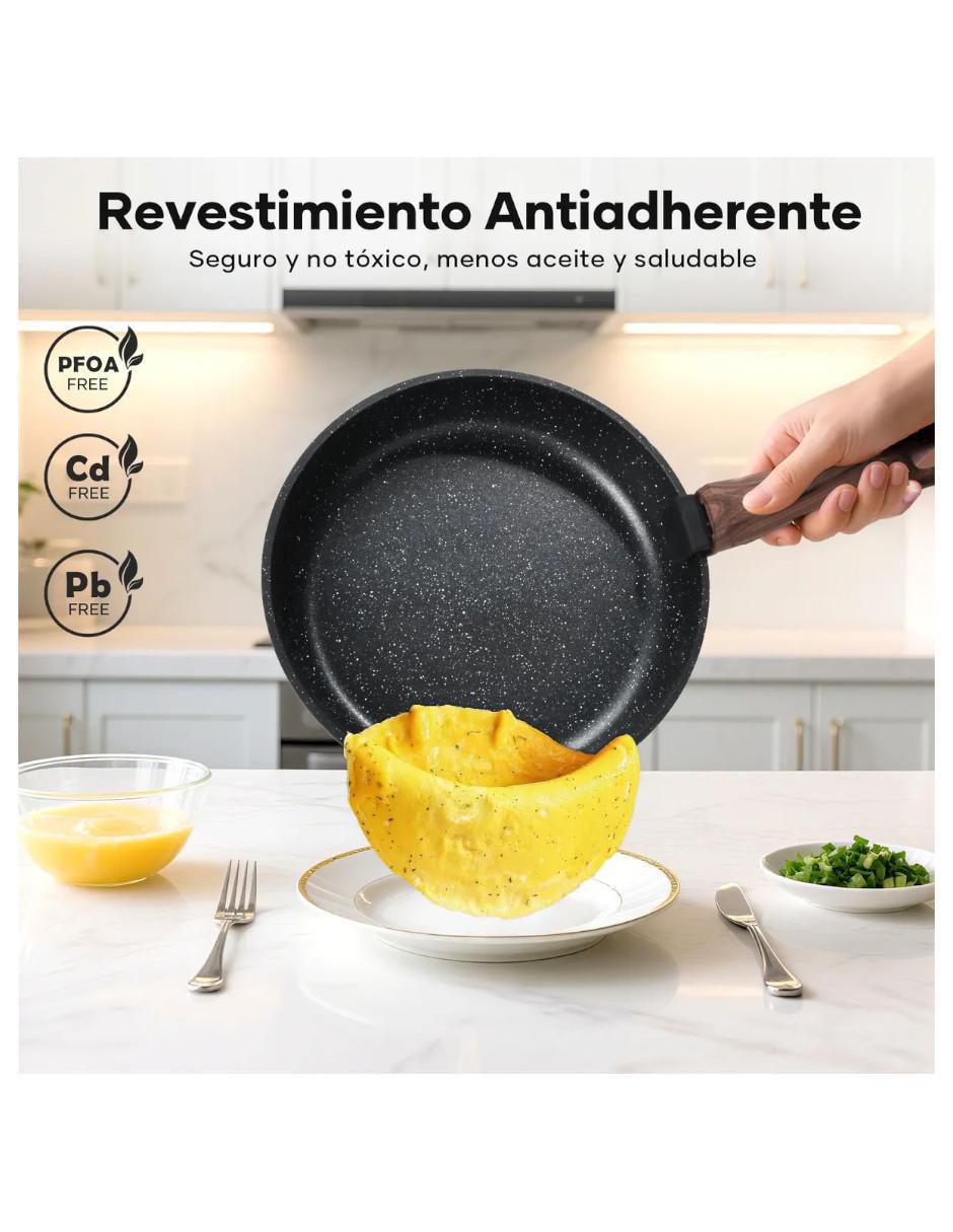 Batería de cocina antiadherente combinado 20 piezas 3