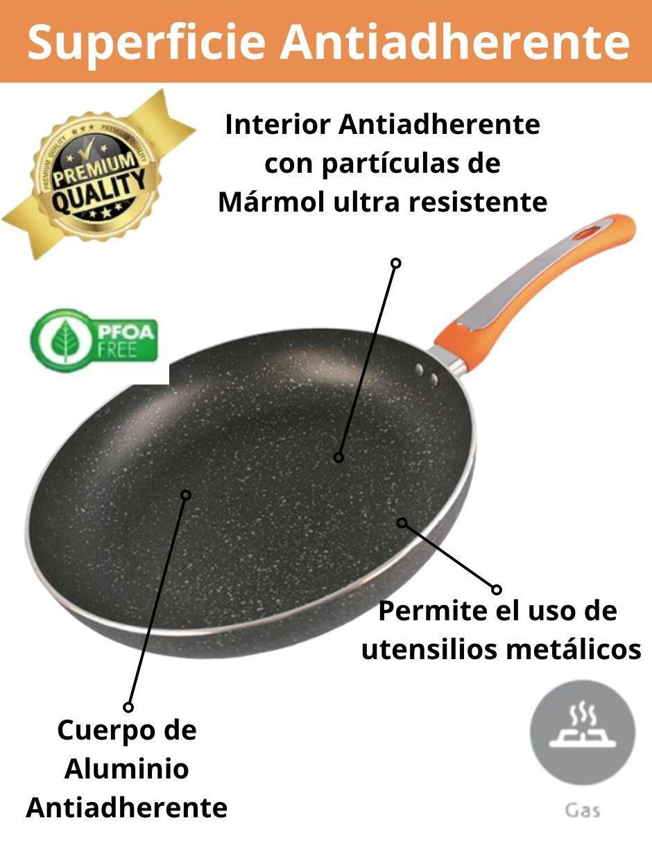 Set de sartenes Dragon Chef de aluminio 3 piezas 4