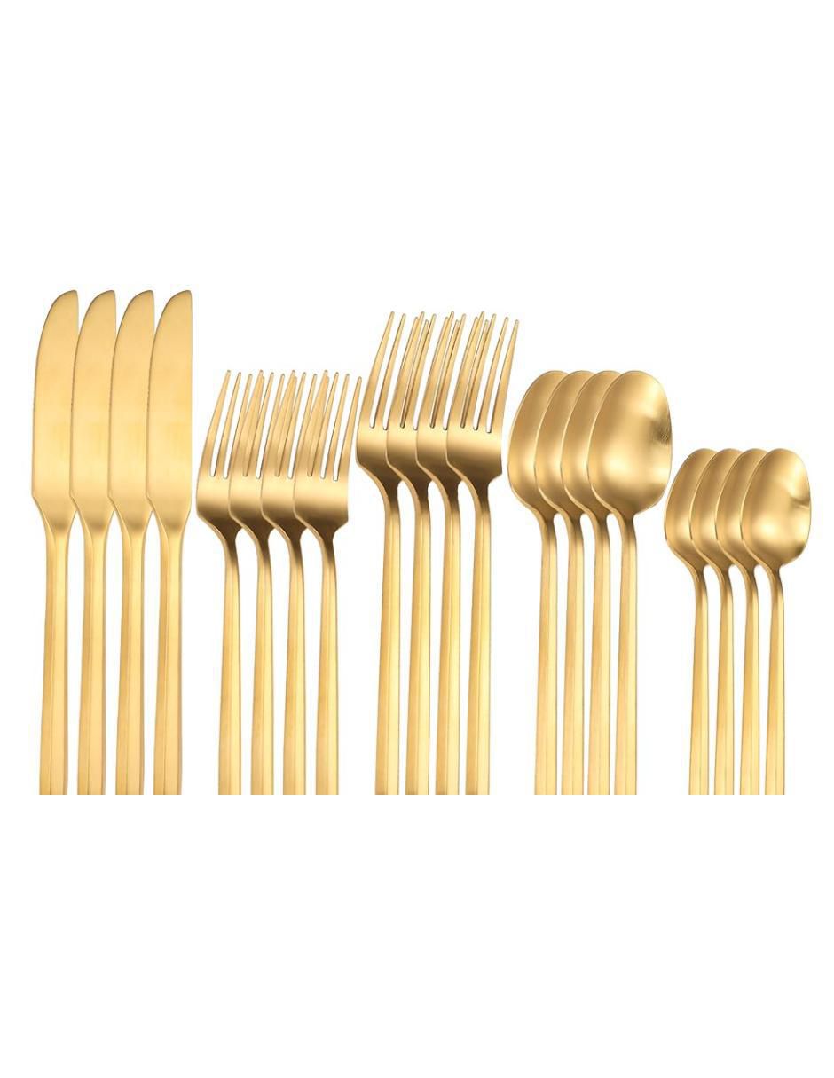 Set cubiertos de acero inoxidable 20 piezas 3