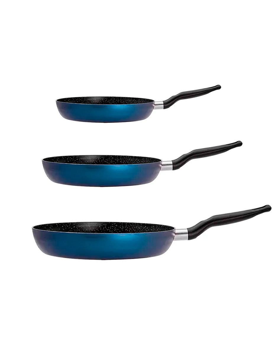Set de sartenes de aluminio 3 piezas 6