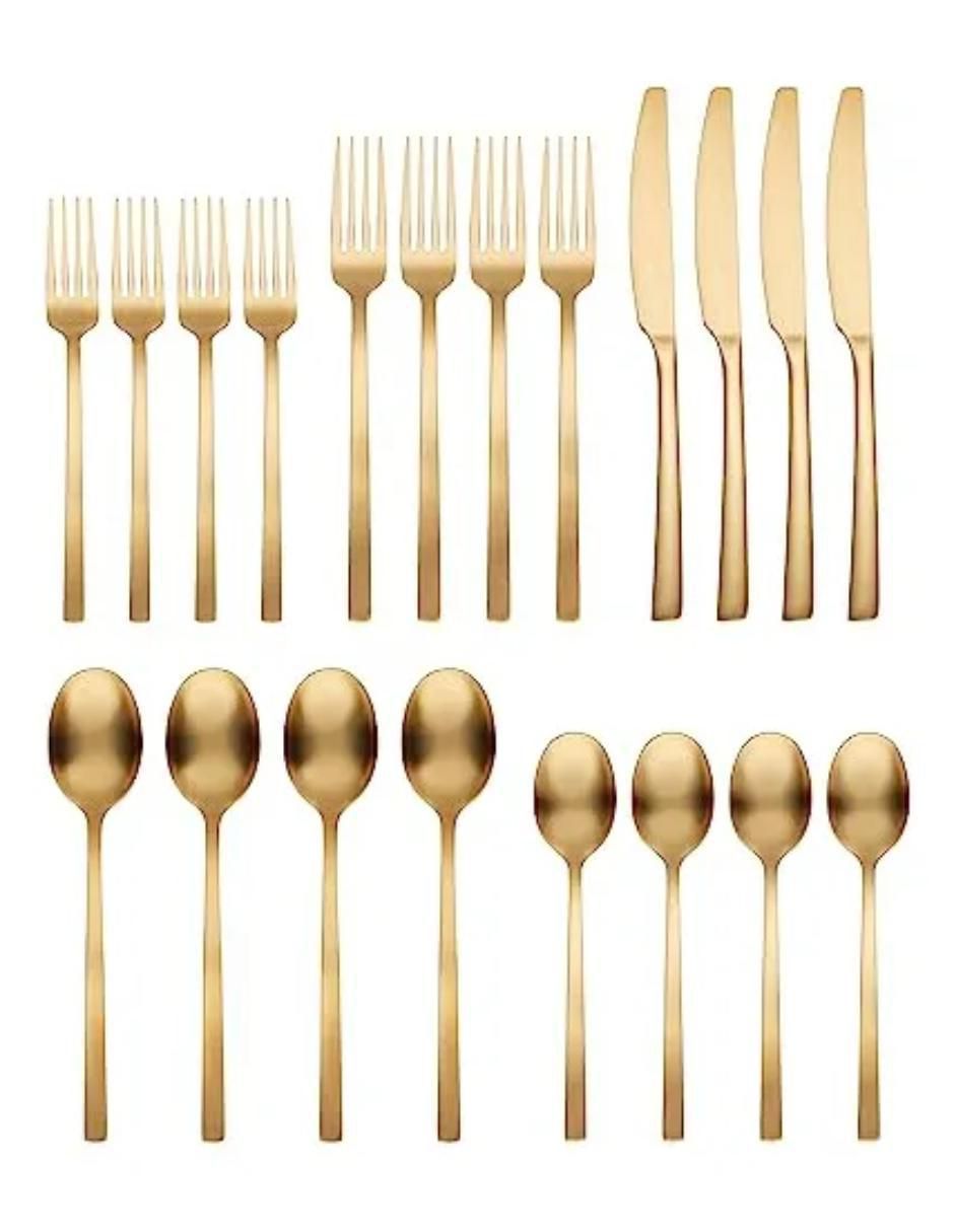 Set cubiertos de acero inoxidable 20 piezas 2