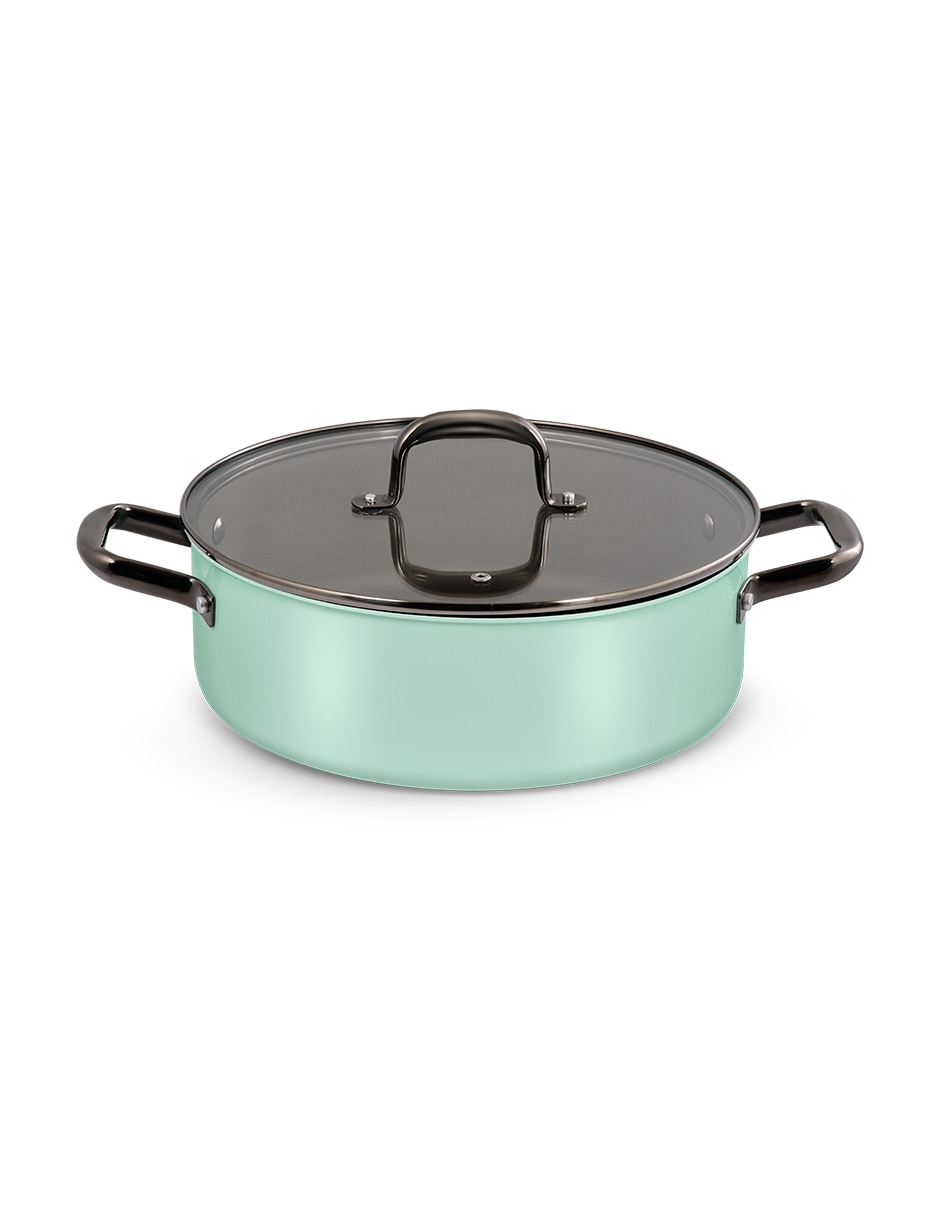 Batería de cocina de acero inoxidable antiadherente titanio 15 piezas 4