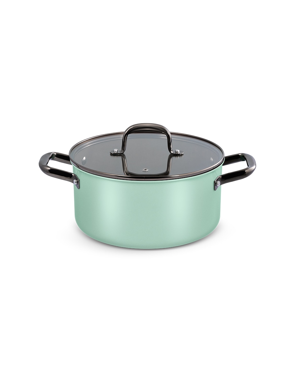 Batería de cocina de acero inoxidable antiadherente titanio 15 piezas 5