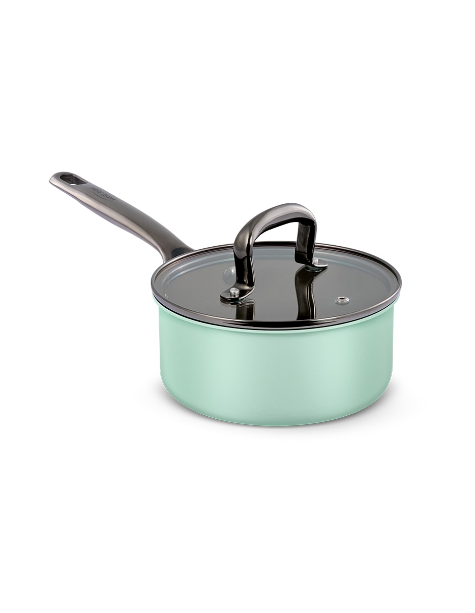 Batería de cocina de acero inoxidable antiadherente titanio 15 piezas 6