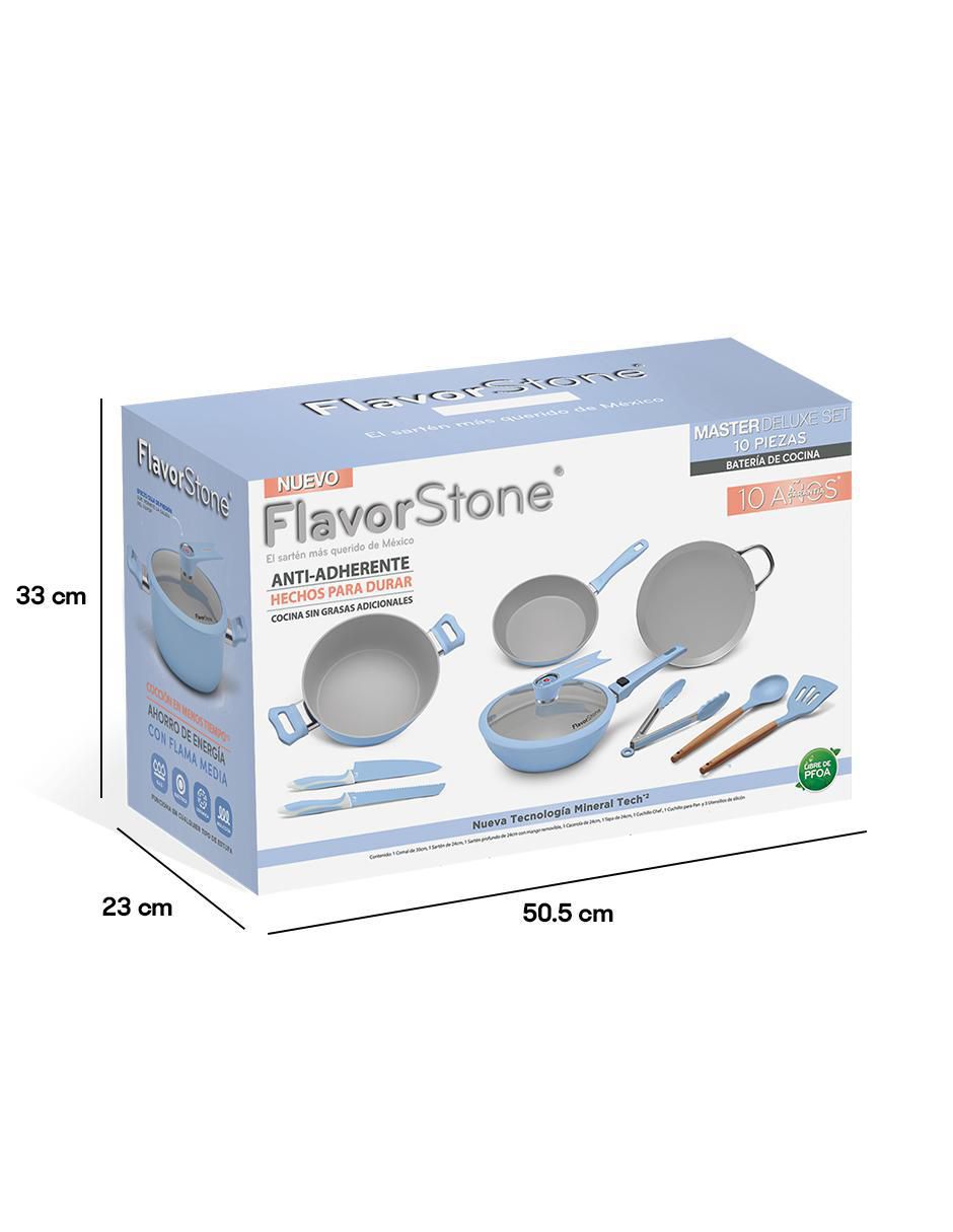 Batería de cocina SkyBlue de acero inoxidable antiadherente sin PFOA 10 piezas 4