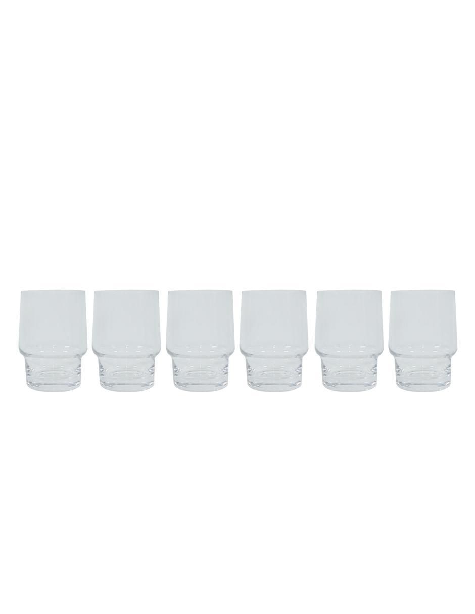 Vaso old fashion de vidrio con 6 piezas Vaso old fashion de vidrio con 6 piezas