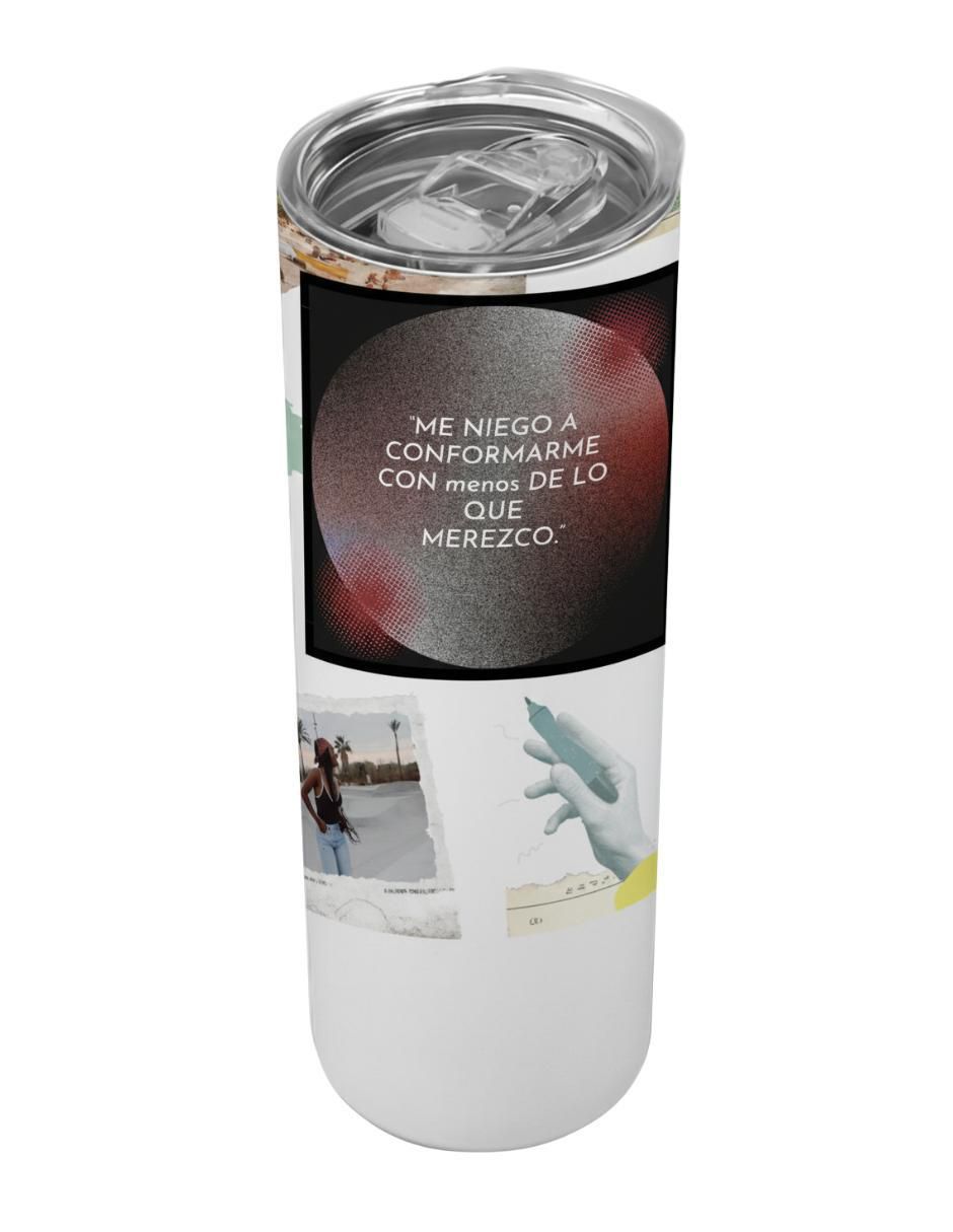 Termo de acero inoxidable con tapa a presión 590 ml