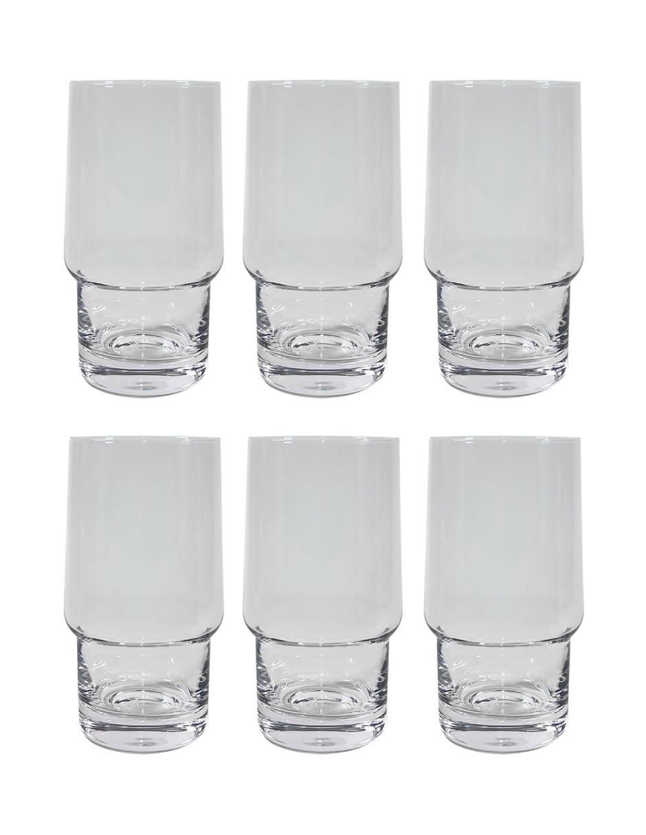 Set de vasos highball de vidrio con 6 piezas Set de vasos highball de vidrio con 6 piezas