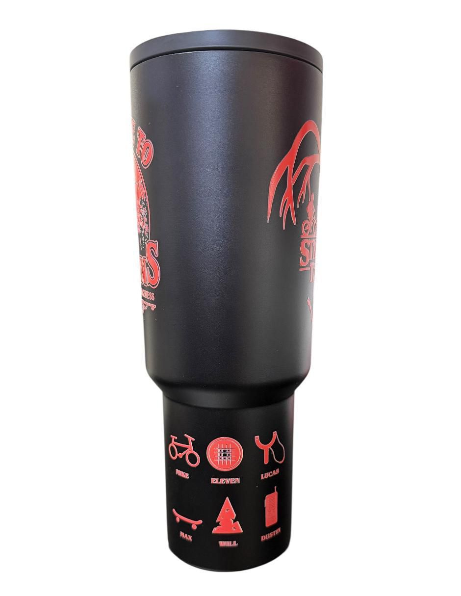 Termo de acero inoxidable Stranger Things con tapa rosca 1.2 L 3