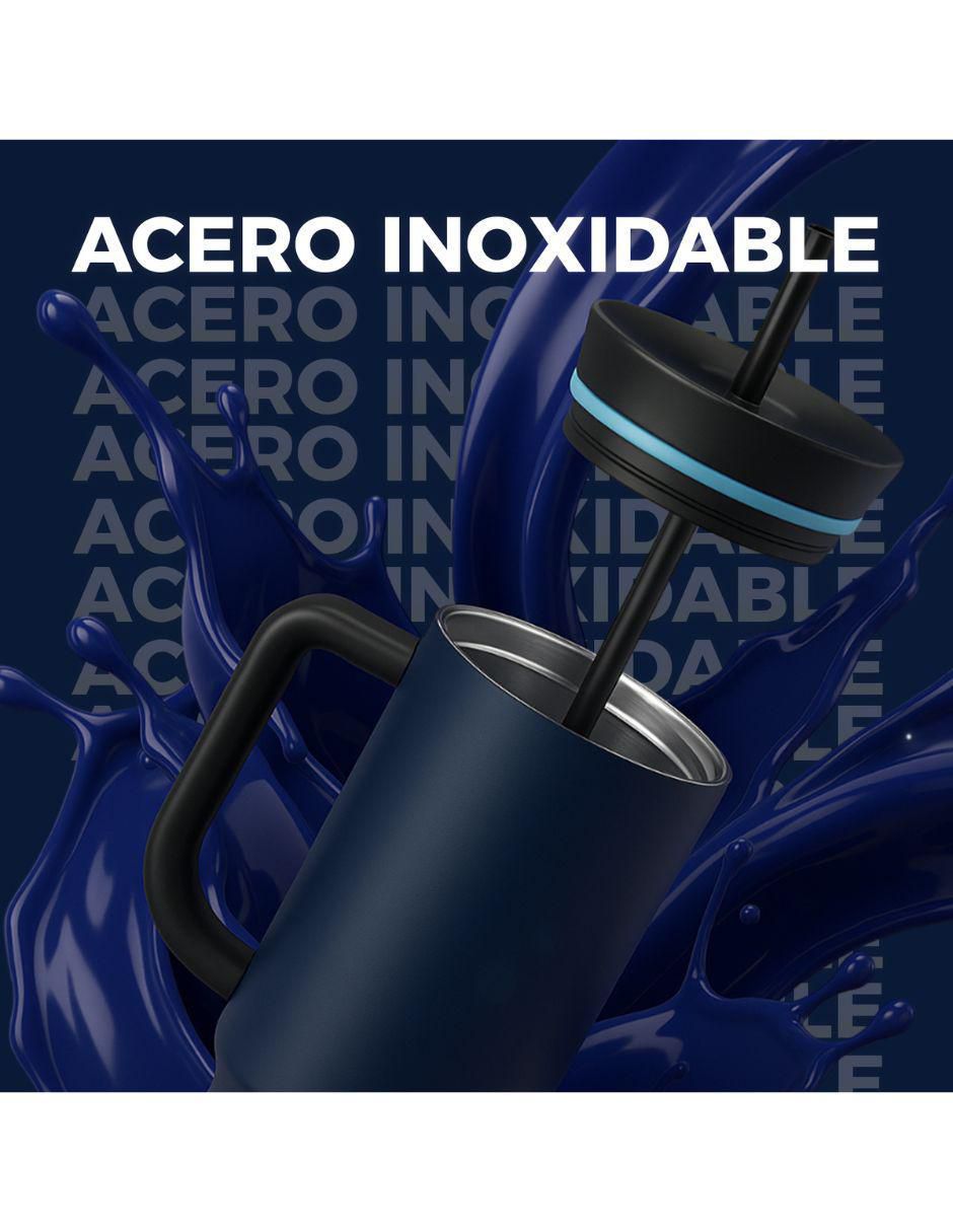 Termo de acero inoxidable con tapa rosca 1.1 L 4