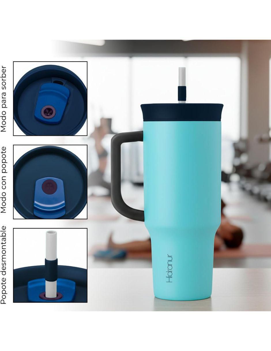Termo de acero inoxidable con tapa rosca 1.1 L 3