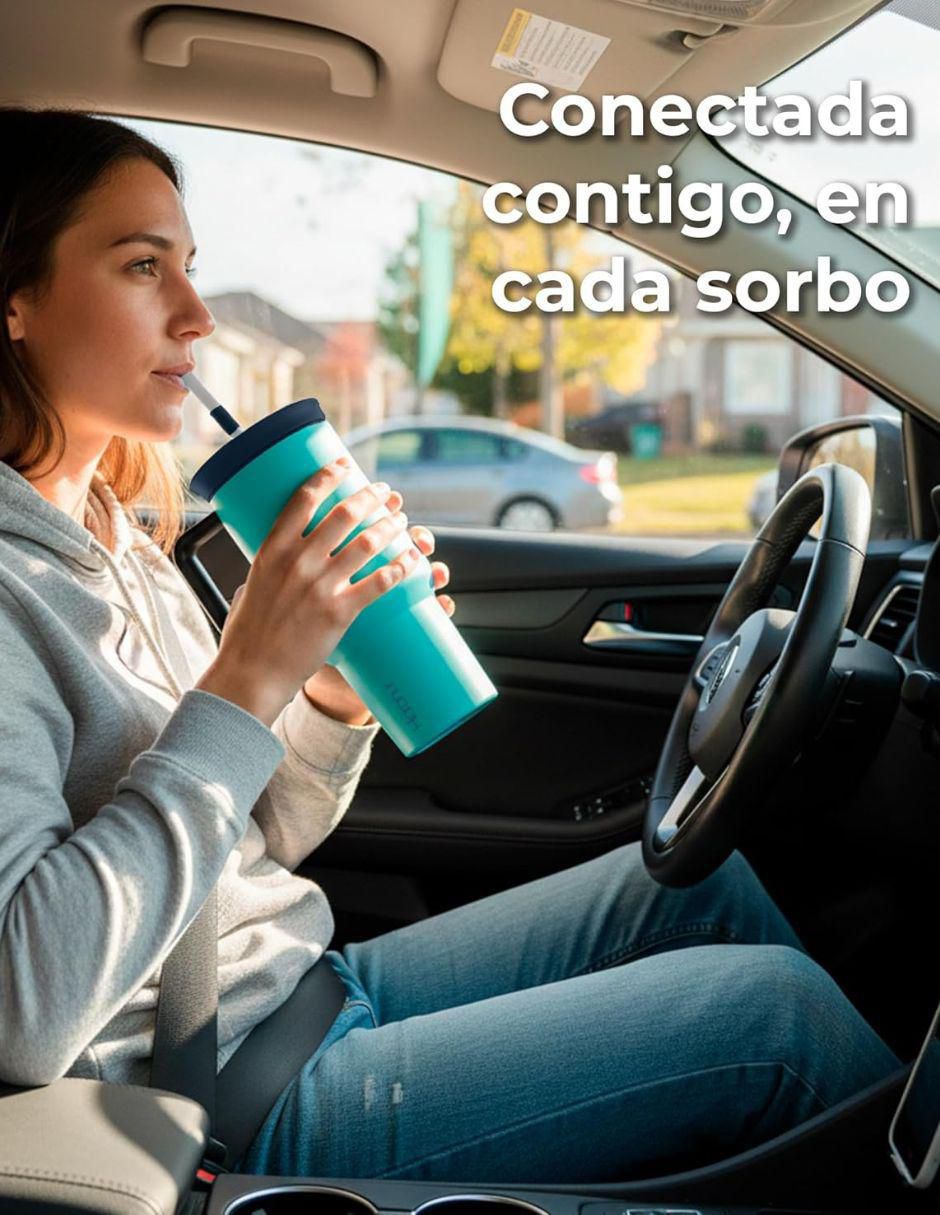 Termo de acero inoxidable con tapa rosca 1.1 L 4