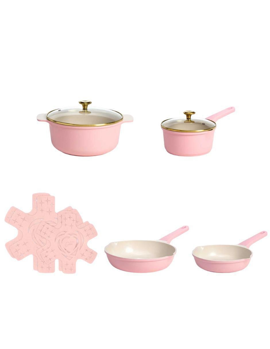 Batería de cocina de aluminio fundido antiadherente sin PFOA 10 piezas 4