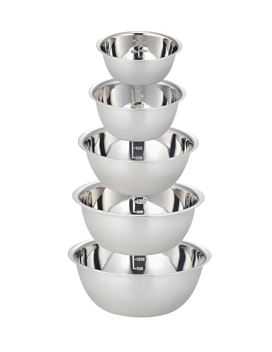 Set bowl 5 piezas de acero inoxidable Set bowl 5 piezas de acero inoxidable