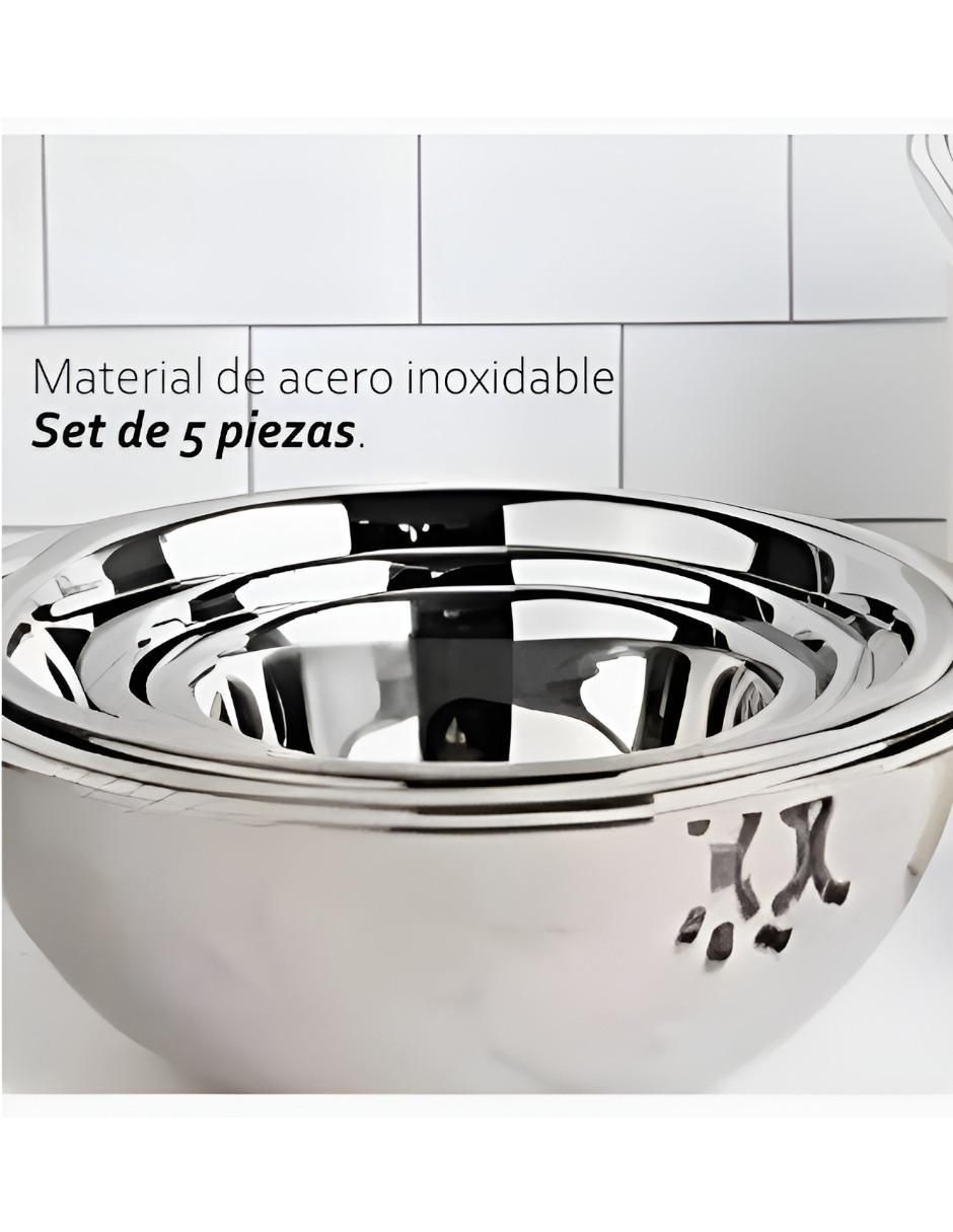 Set bowl 5 piezas de acero inoxidable 3