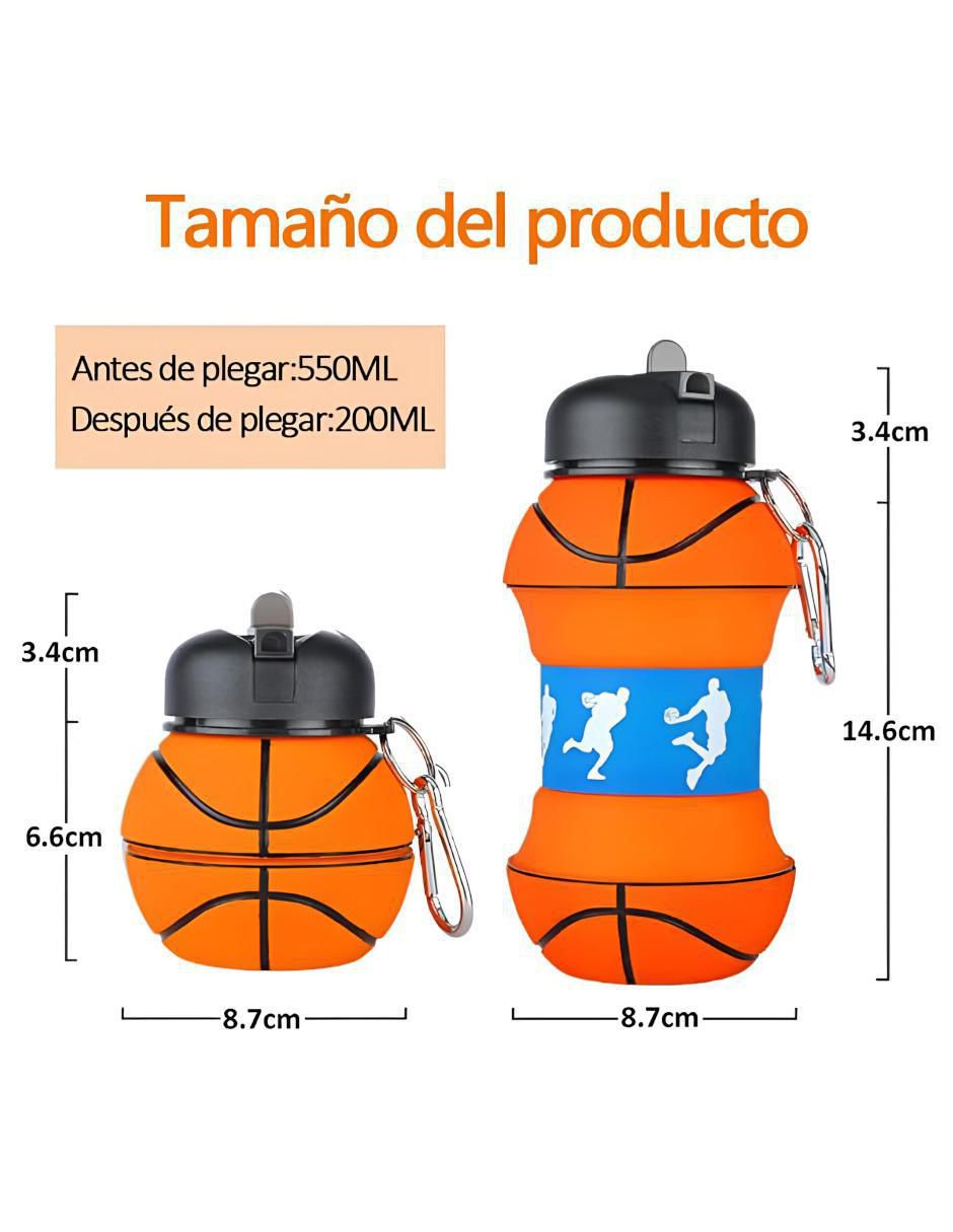 Botella de agua con tapa rosca 550 ml 4