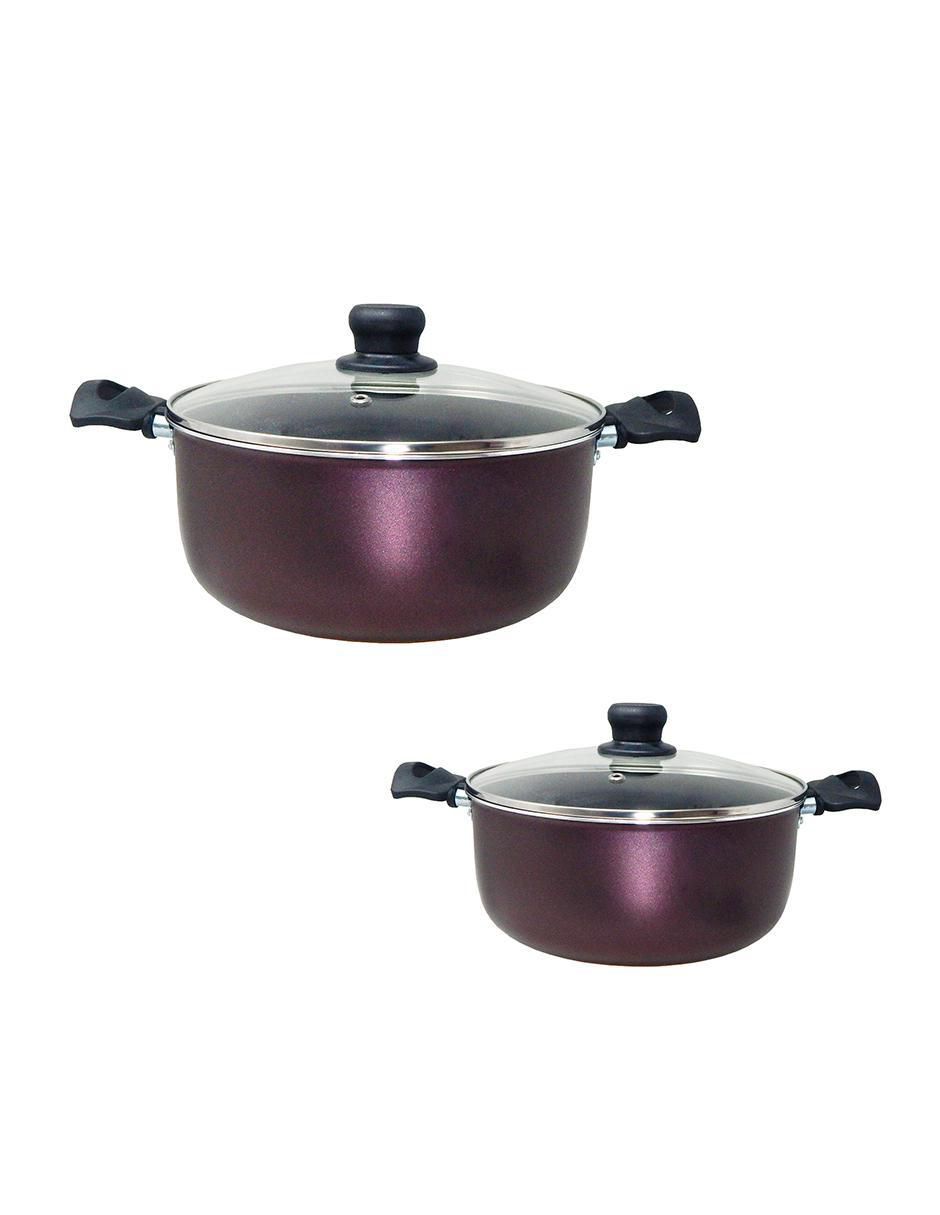 Batería de cocina Expert Chef de aluminio antiadherente sin PFOA 12 piezas 3