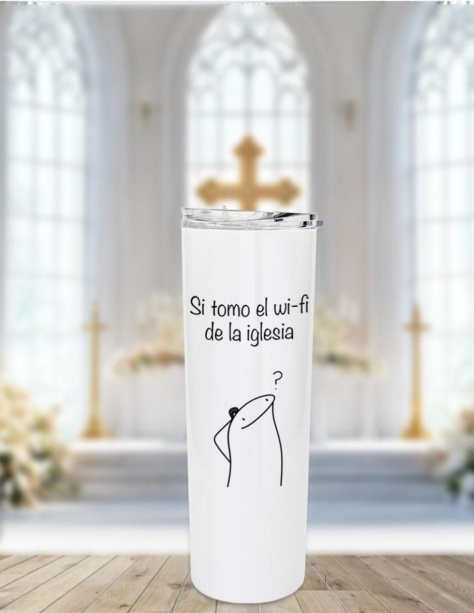 Termo de acero inoxidable con tapa a presión 590 ml 2