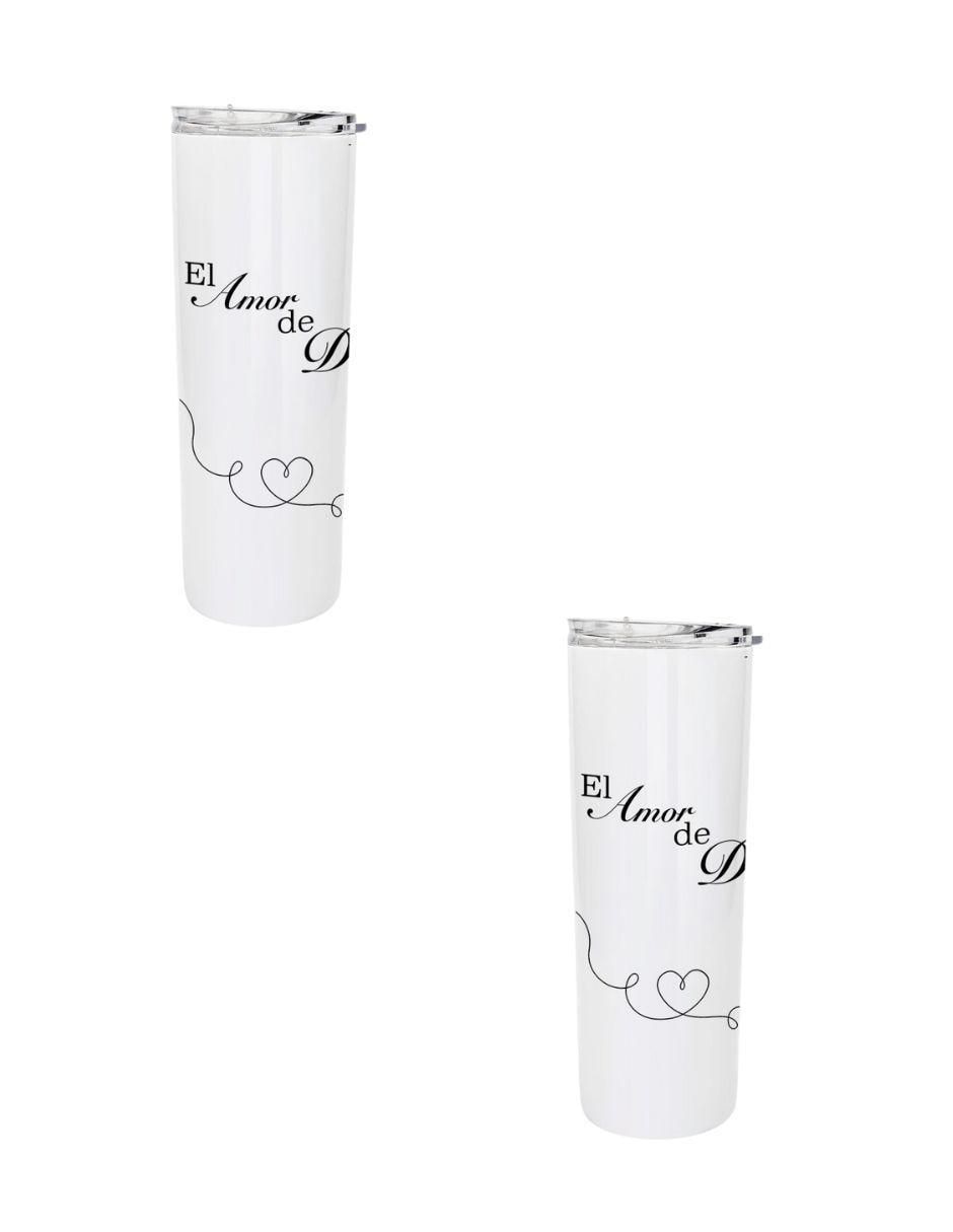 Set termo de acero inoxidable con tapa a presión 590 ml Set termo de acero inoxidable con tapa a presión 590 ml