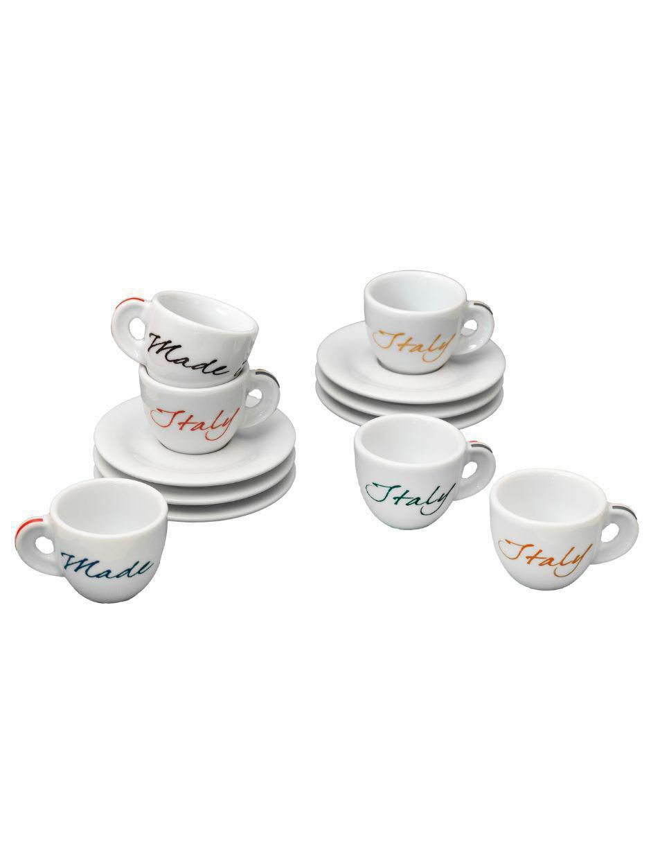 Set de tazas espresso Made In Italy 12 piezas