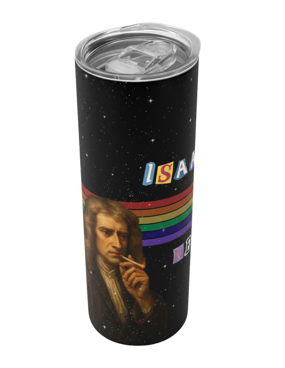 Termo de acero inoxidable Isaac Newton con tapa a presión 590 ml