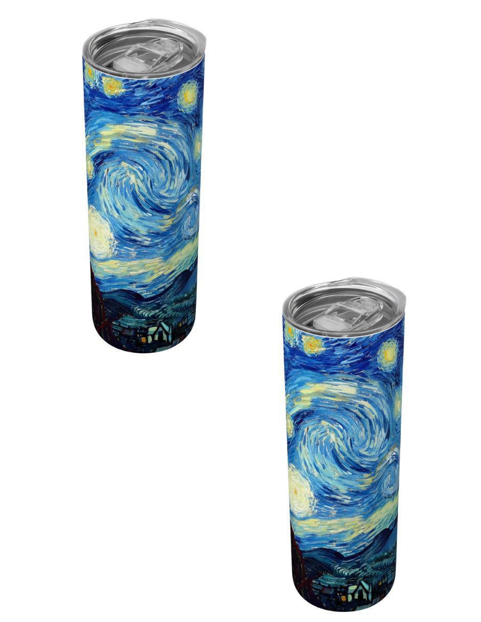Set termo Van Gogh con tapa a presión 590 ml