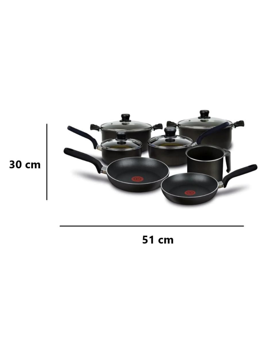 Batería de cocina de aluminio antiadherente easy plus 11 piezas 7